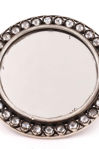 Handcrafted Round Mirror Ring 