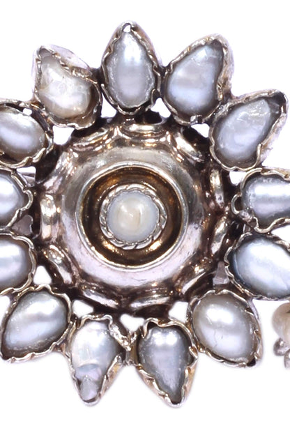 Floral Stone Studded Ring 