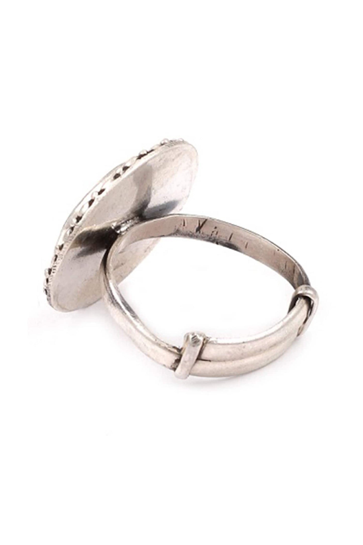Handcrafted Silver Mirror Ring 