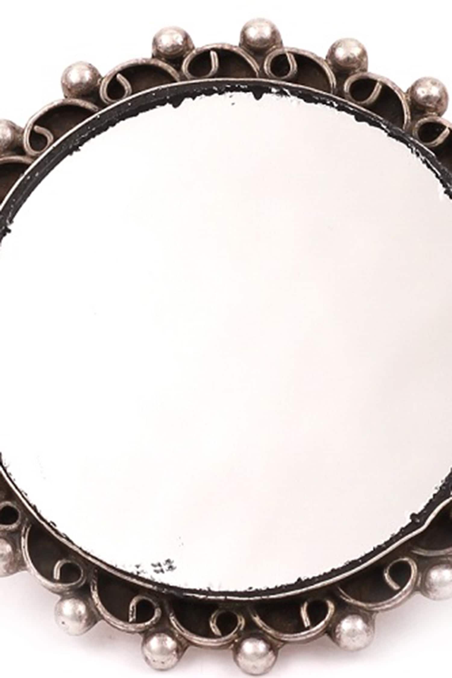 Handcrafted Silver Mirror Ring 