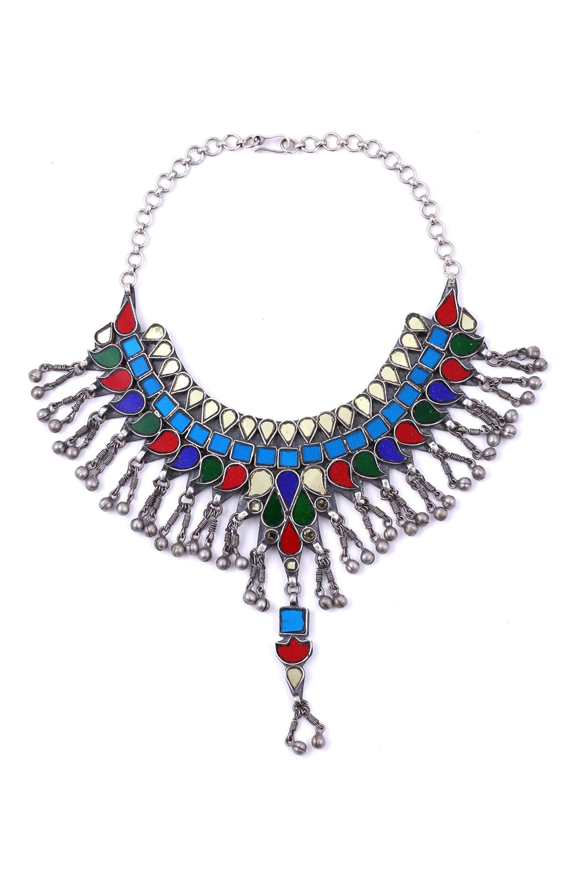 Multi Motif Stone Necklace 