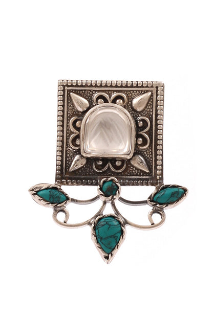 Carved Stone Earrings 