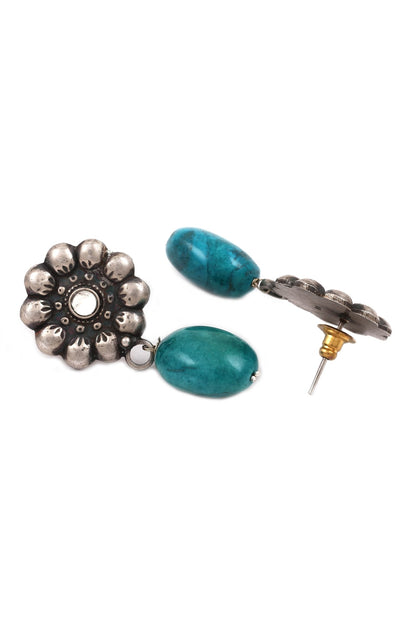 Floral Stone Earrings 
