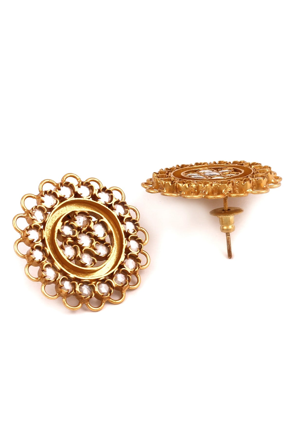 Stone Encrusted Earrings 