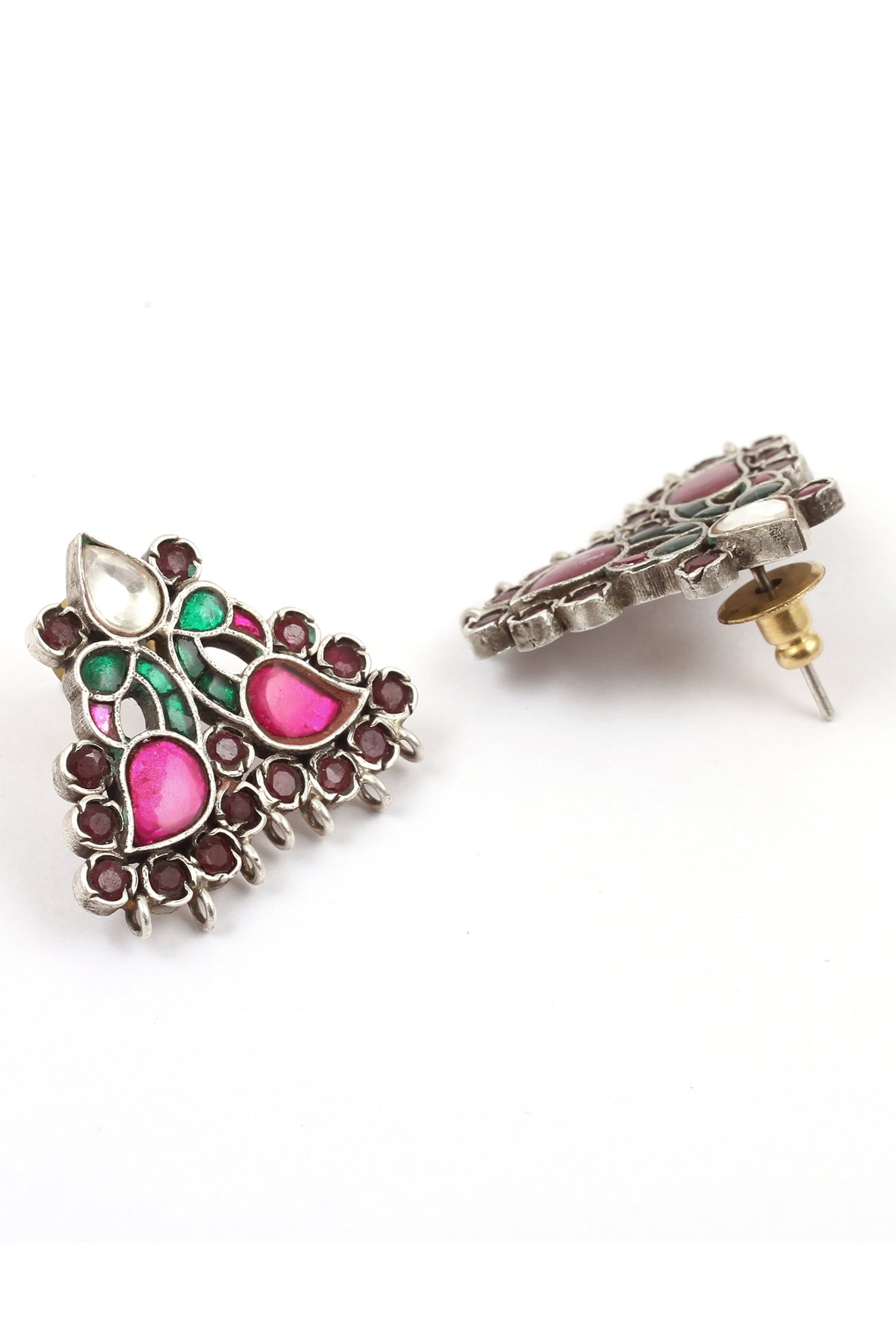 Peacock Stone Earrings 
