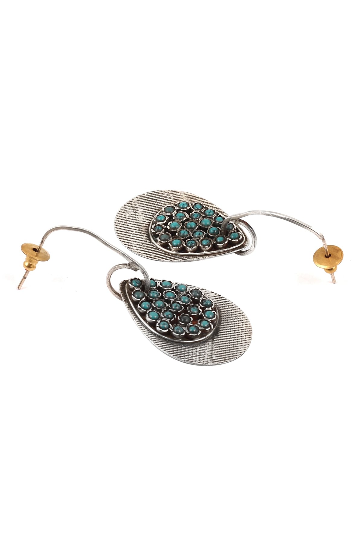 Carved Teardrop Earrings 