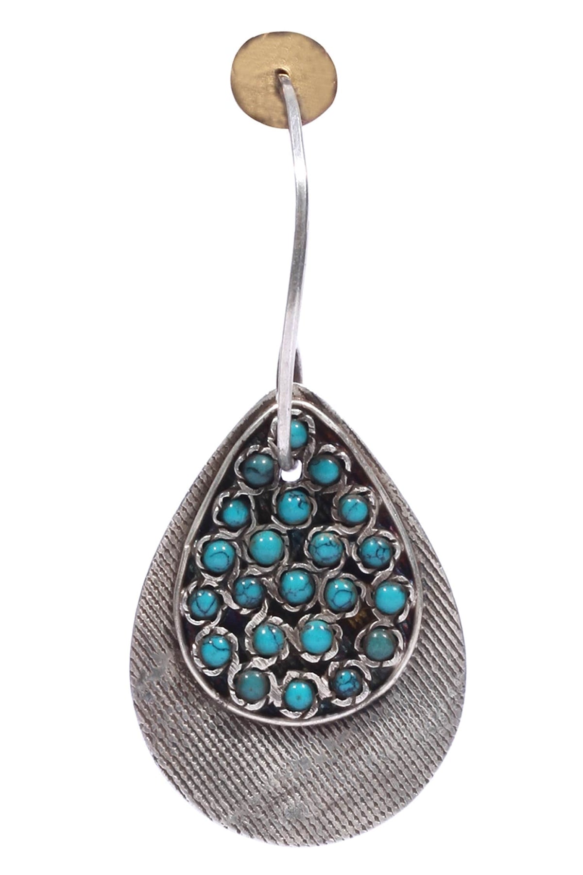 Carved Teardrop Earrings 