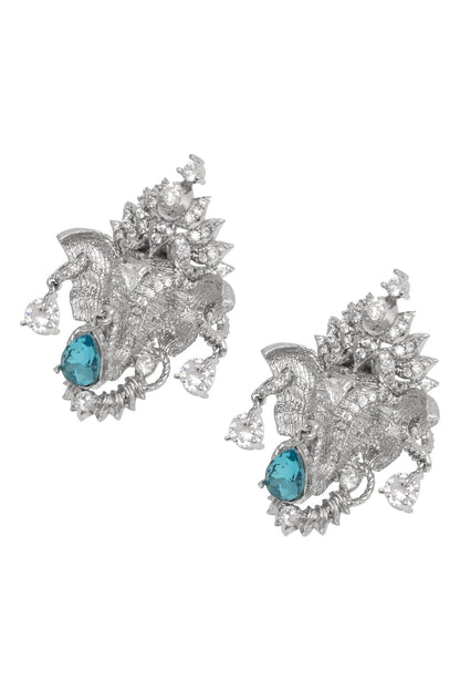 Elephant Motif Ear Studs 
