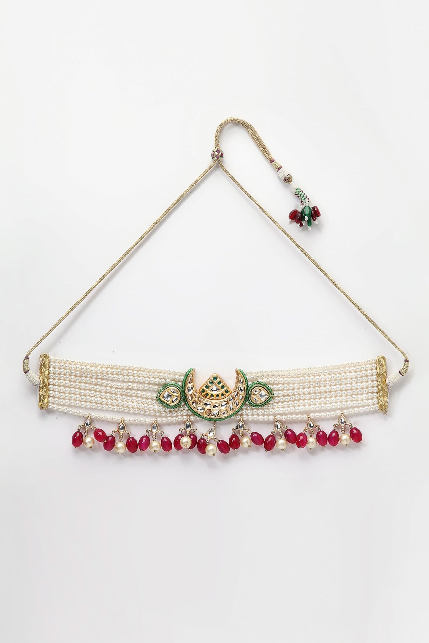 Crescent Moon Kundan Choker 