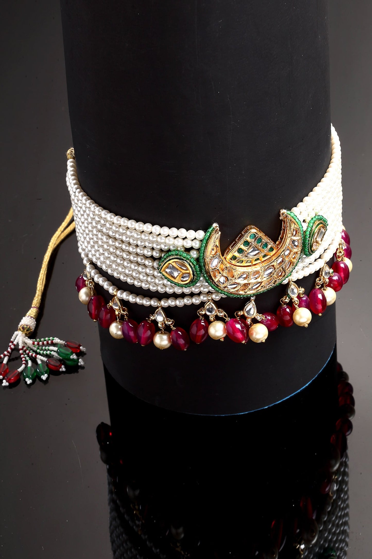 Crescent Moon Kundan Choker 