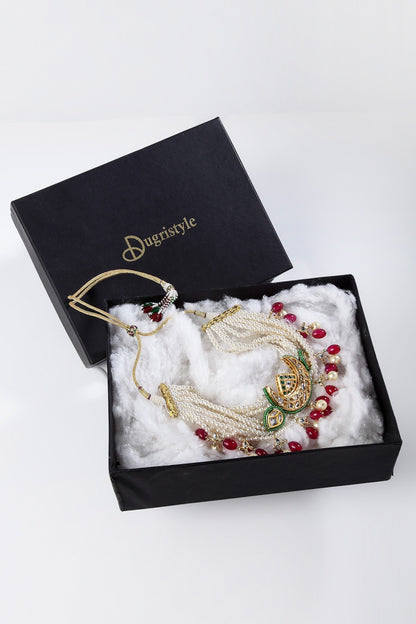 Crescent Moon Kundan Choker 