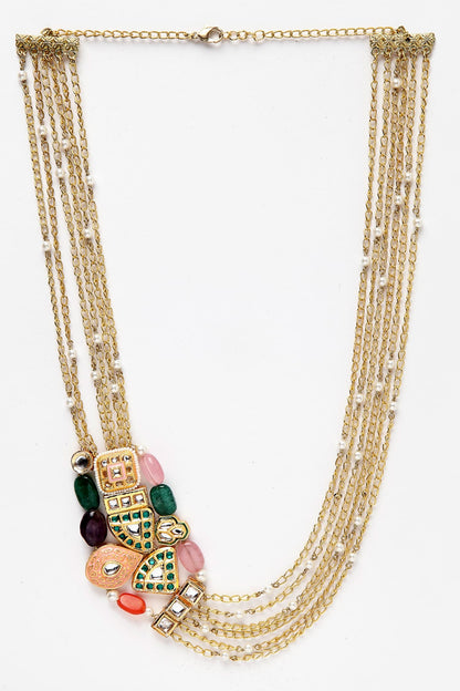 Multi Layered Stone Necklace 