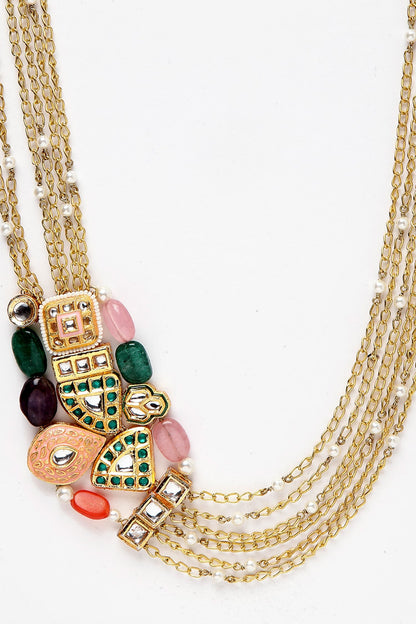 Multi Layered Stone Necklace 