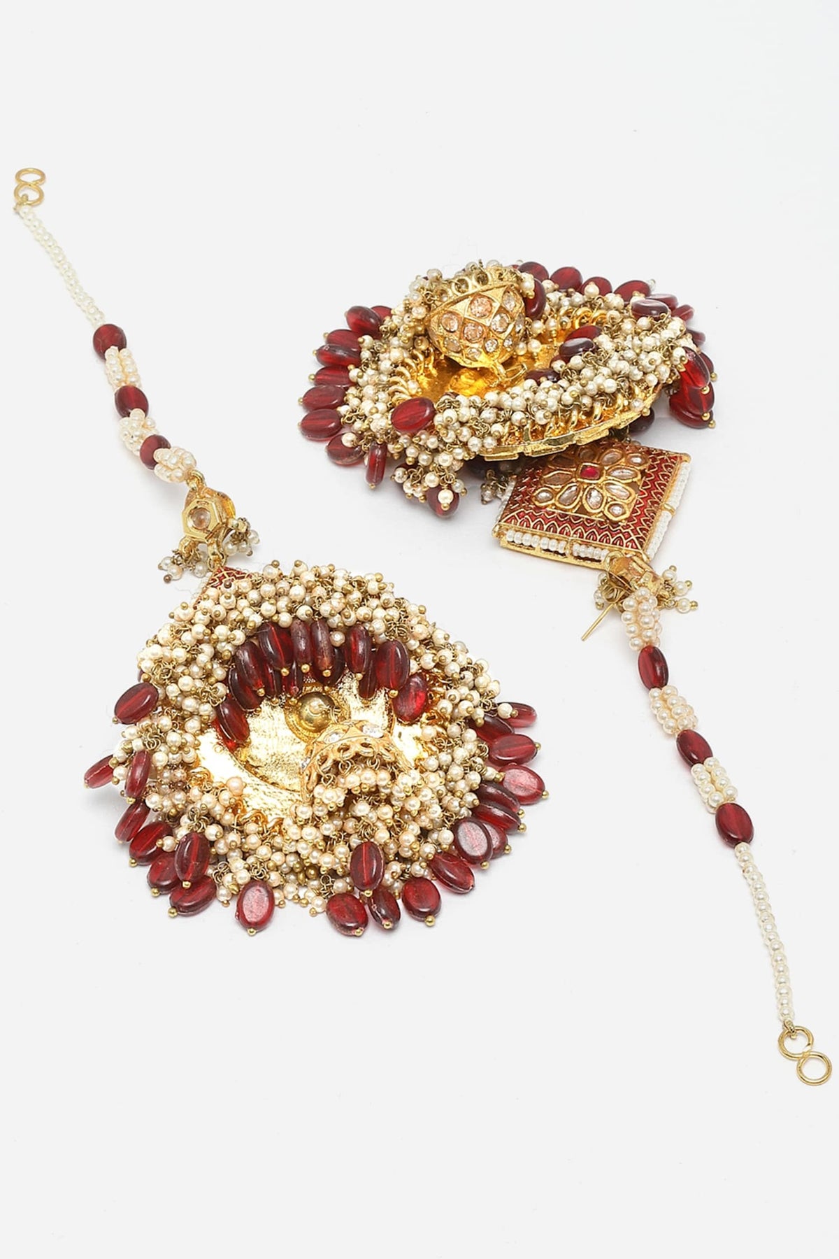 Kundan Embellished Jhumkis 