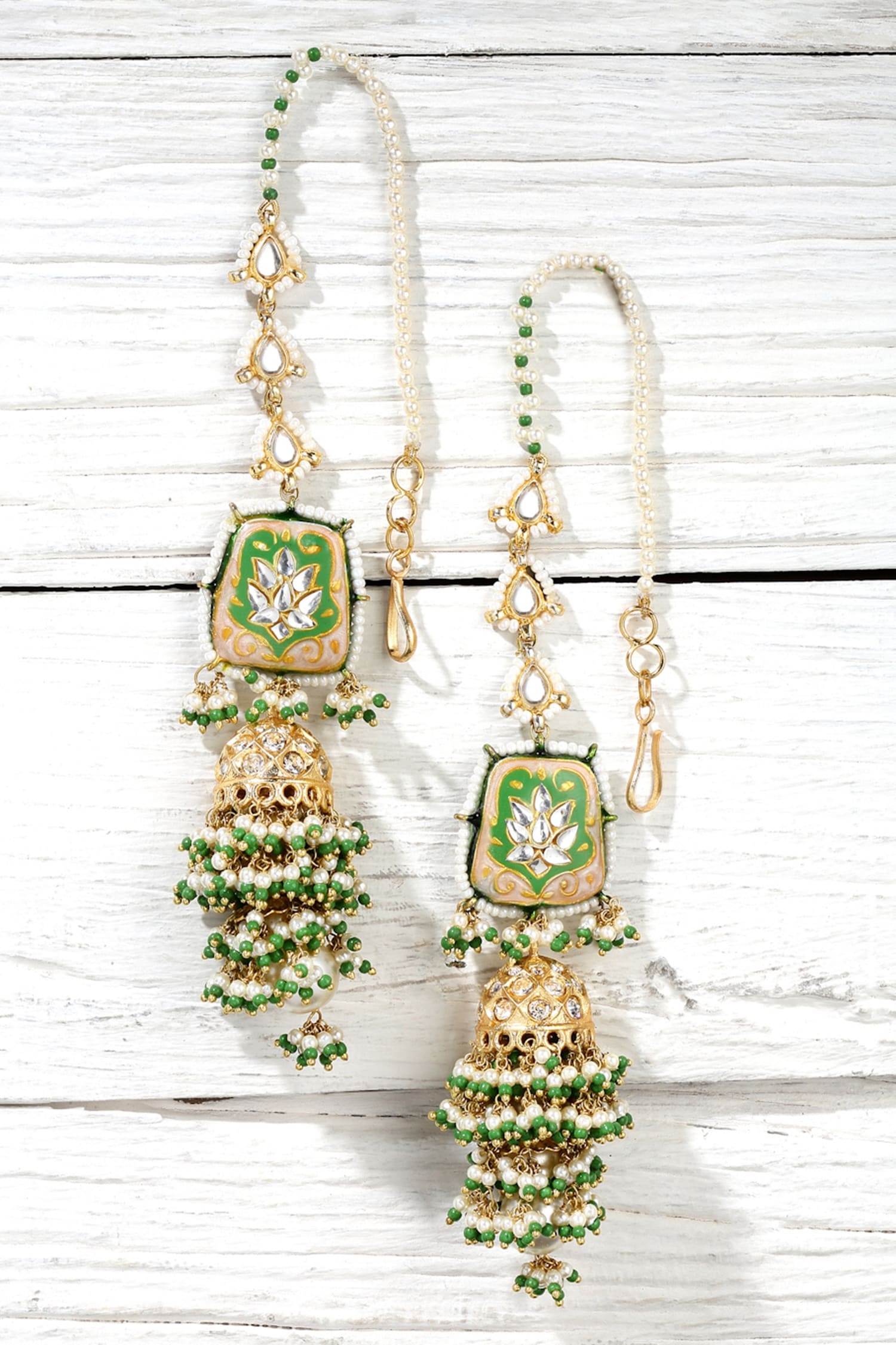 Meenakari Work Jhumkis 