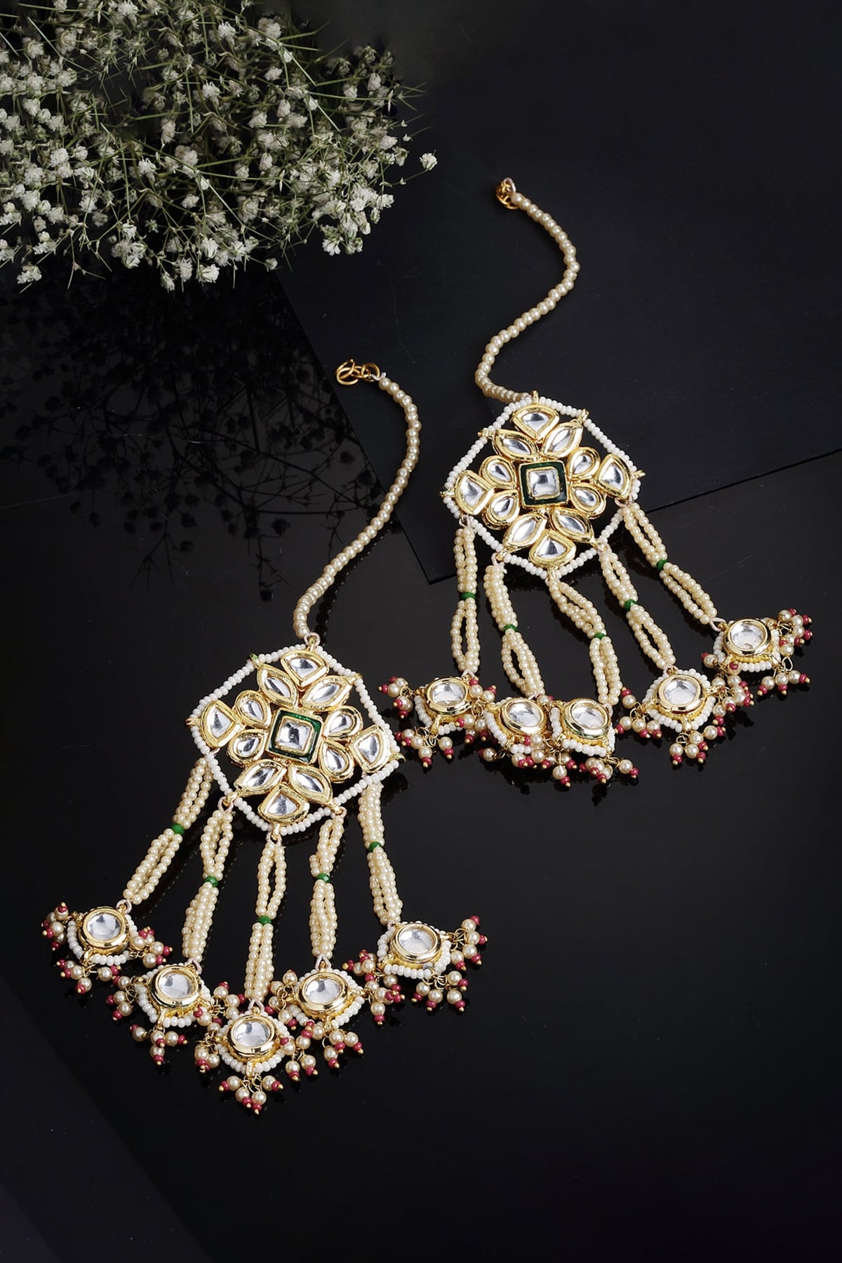 Kundan Embellished Dangler Earrings 