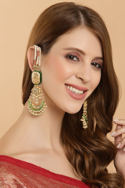 Kundan Embellished Dangler Earrings 