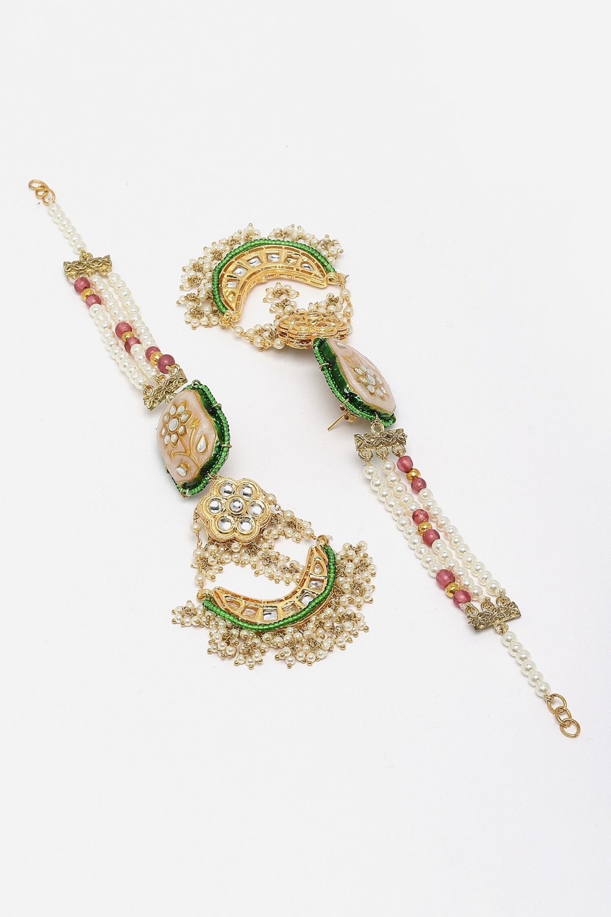 Kundan Embellished Dangler Earrings 