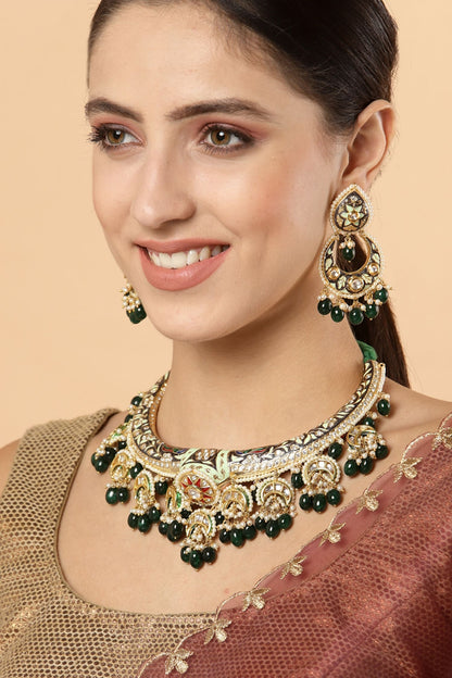 Meenakari Dangler Earrings 