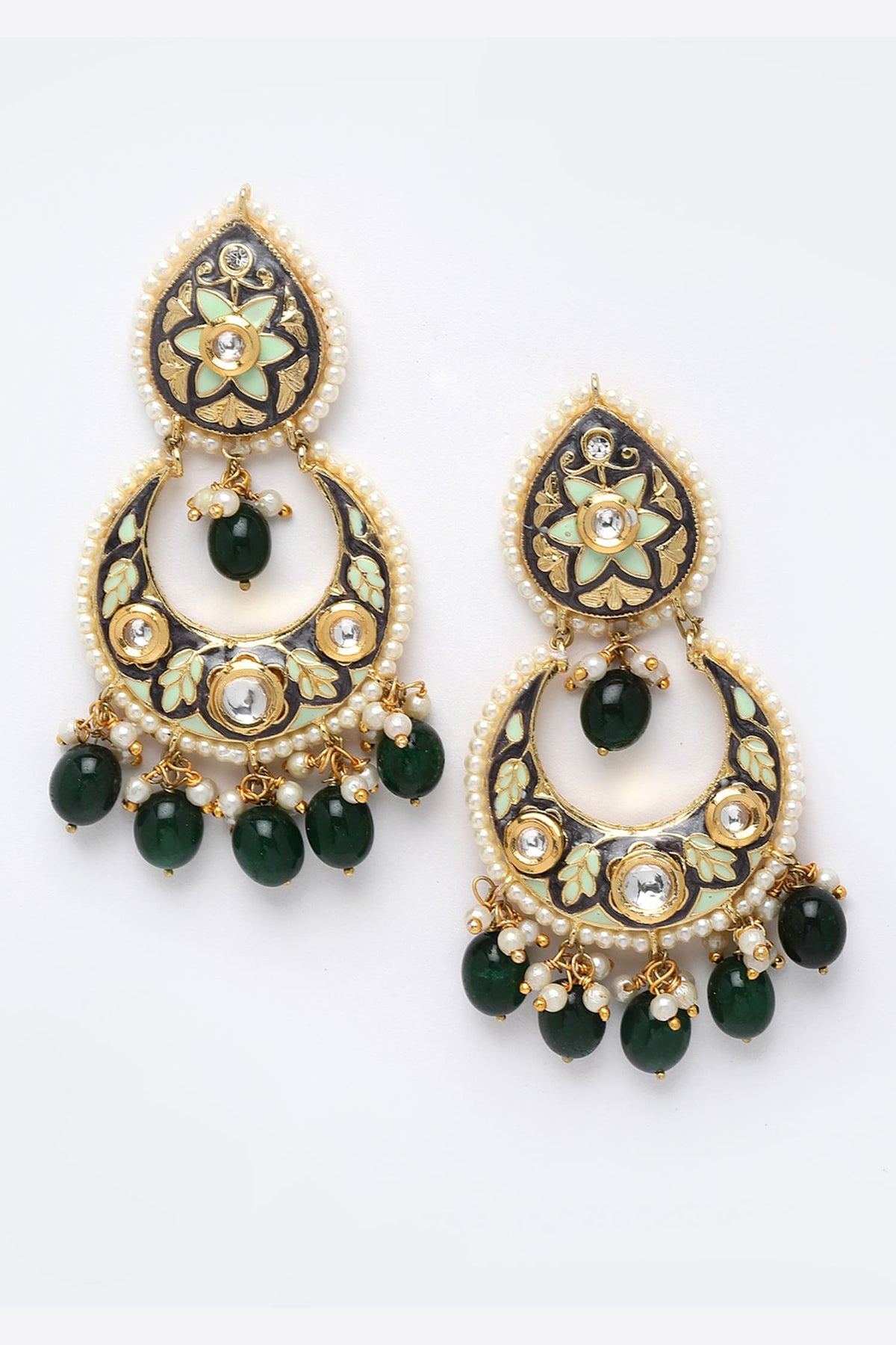Meenakari Dangler Earrings 