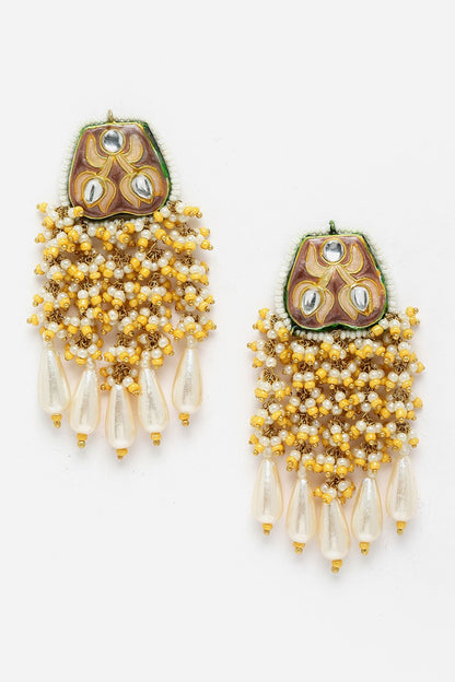 Bead Drop Dangler Earrings 