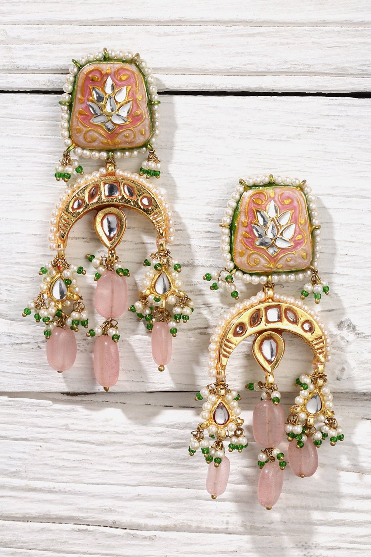 Bead Drop Dangler Earrings 
