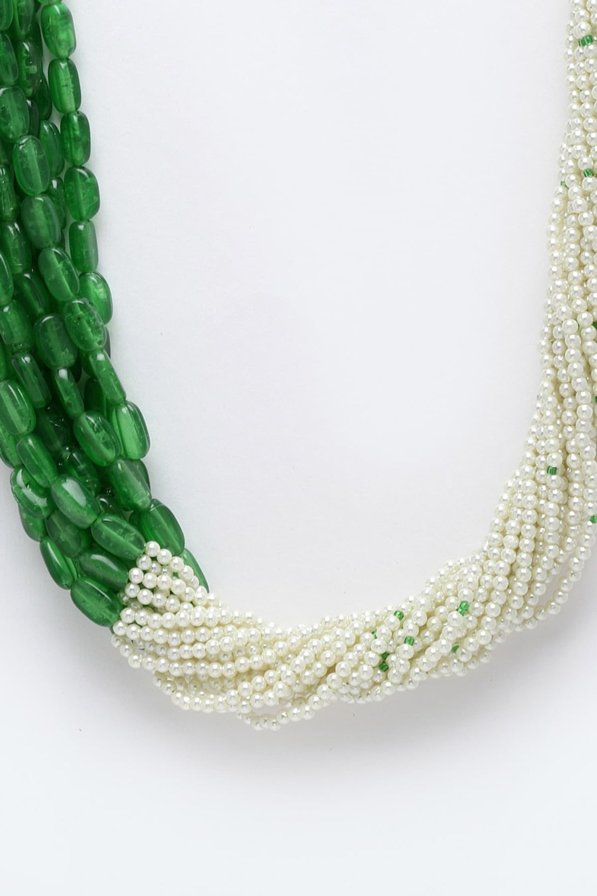 Twisted Multi Layered Pearl Necklace 