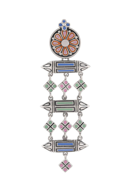 Rhombus Taveez Dangler Earrings 
