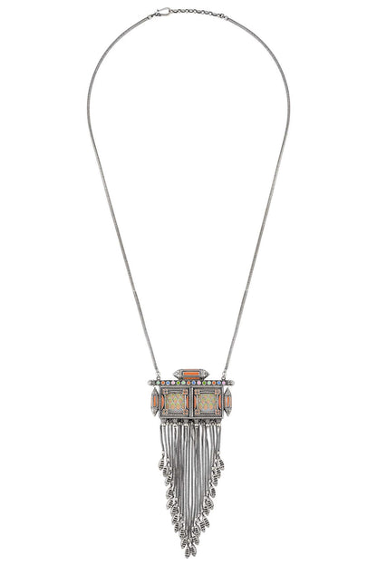 Hand Painted Taveez Necklace 