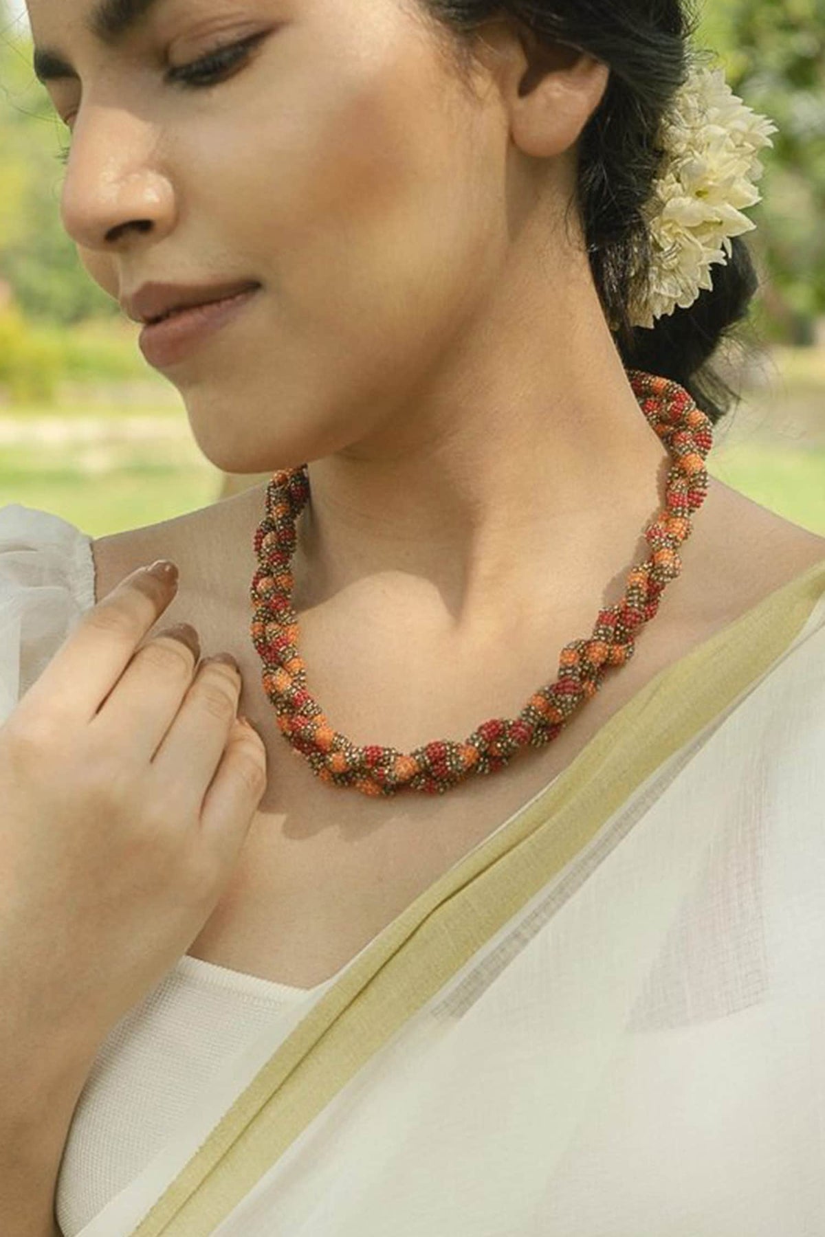 Twisted Beads Necklace 