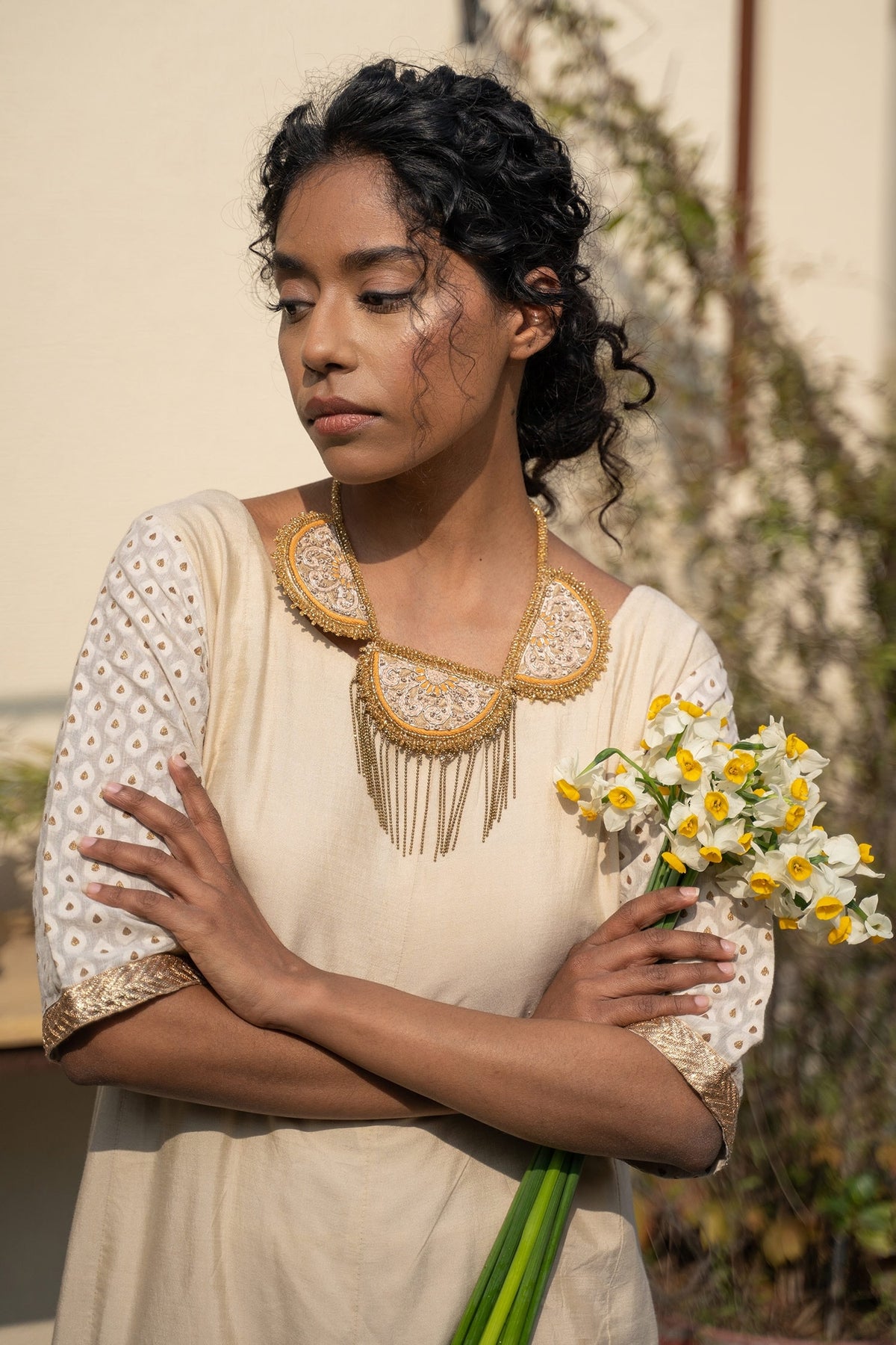 Handcrafted Embroidered Necklace 