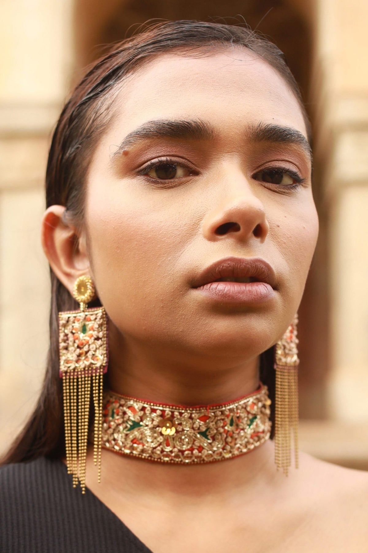 Embroidered Choker 