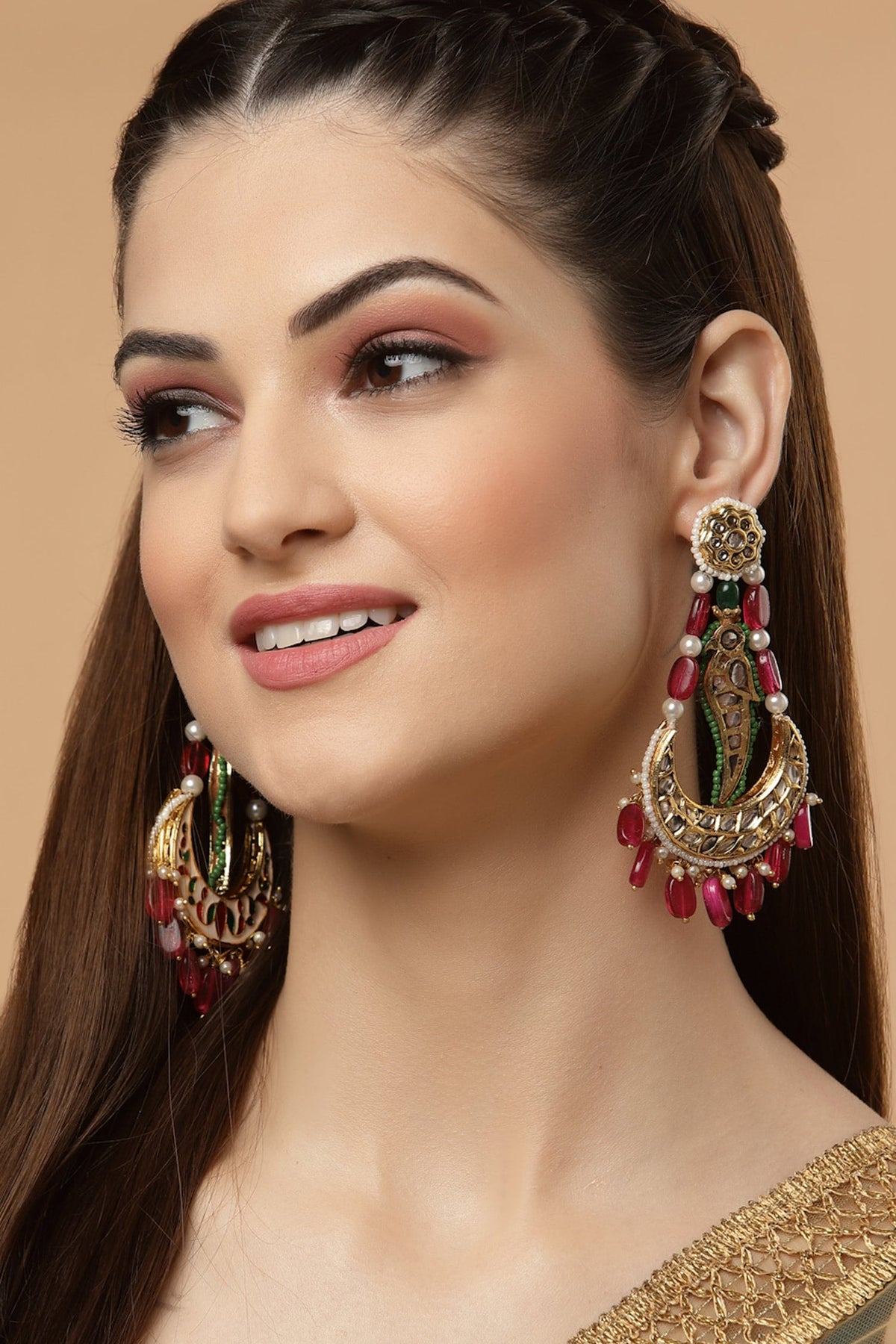 Stone Drop Chandbalis 