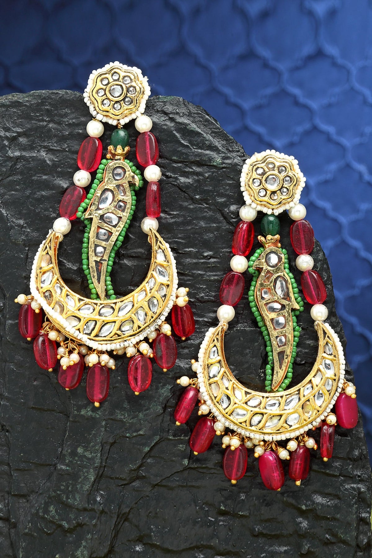 Stone Drop Chandbalis 
