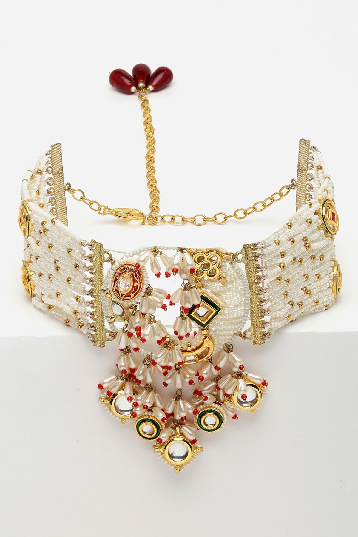Pearl Embellished Choker 