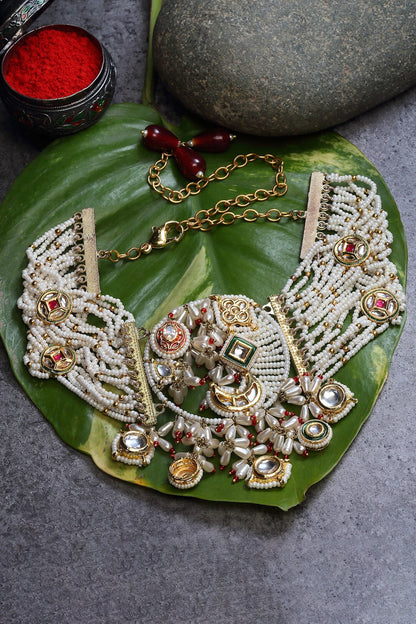 Pearl Embellished Choker 