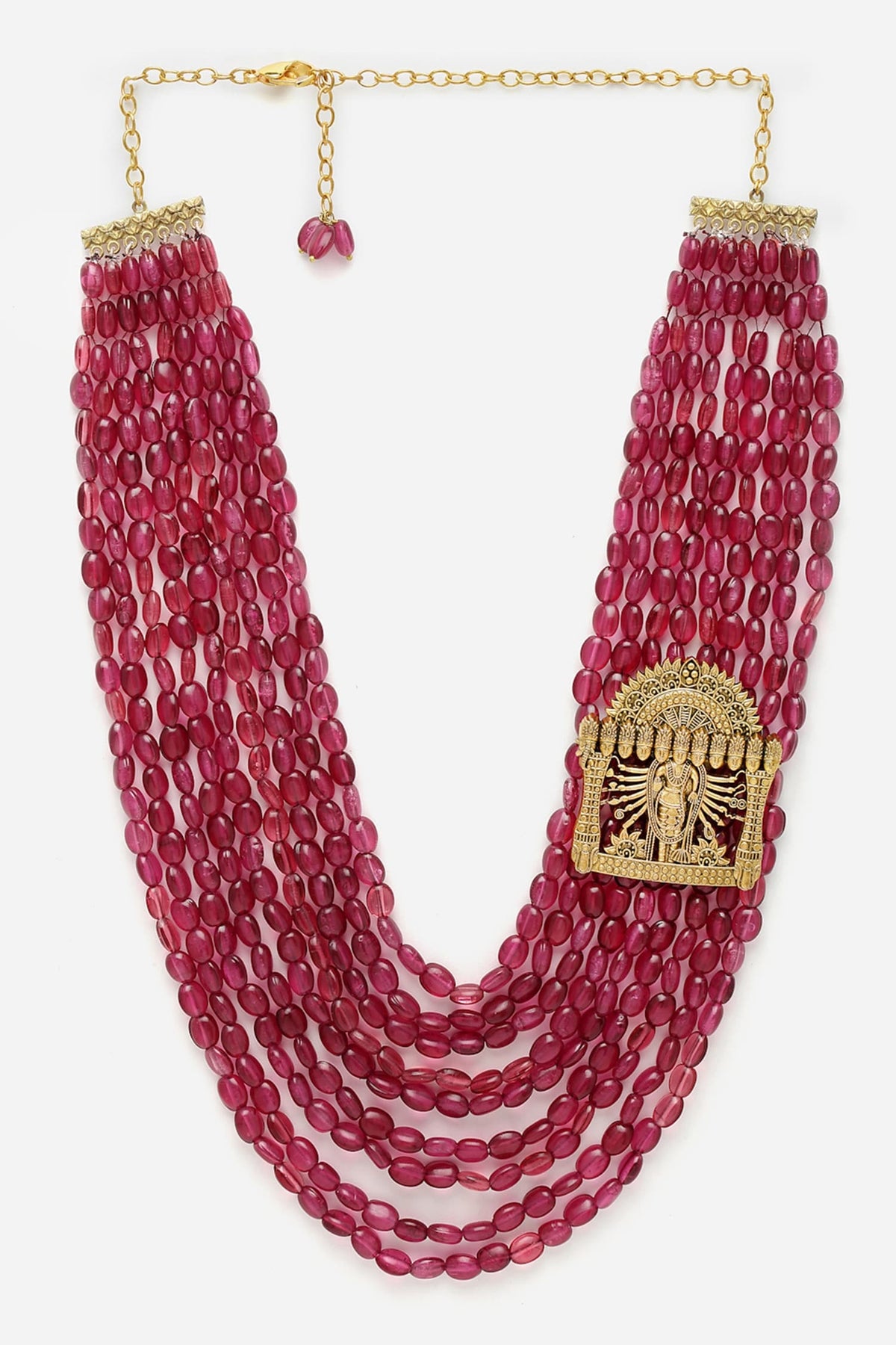 Stone Embellished Layered Necklace 