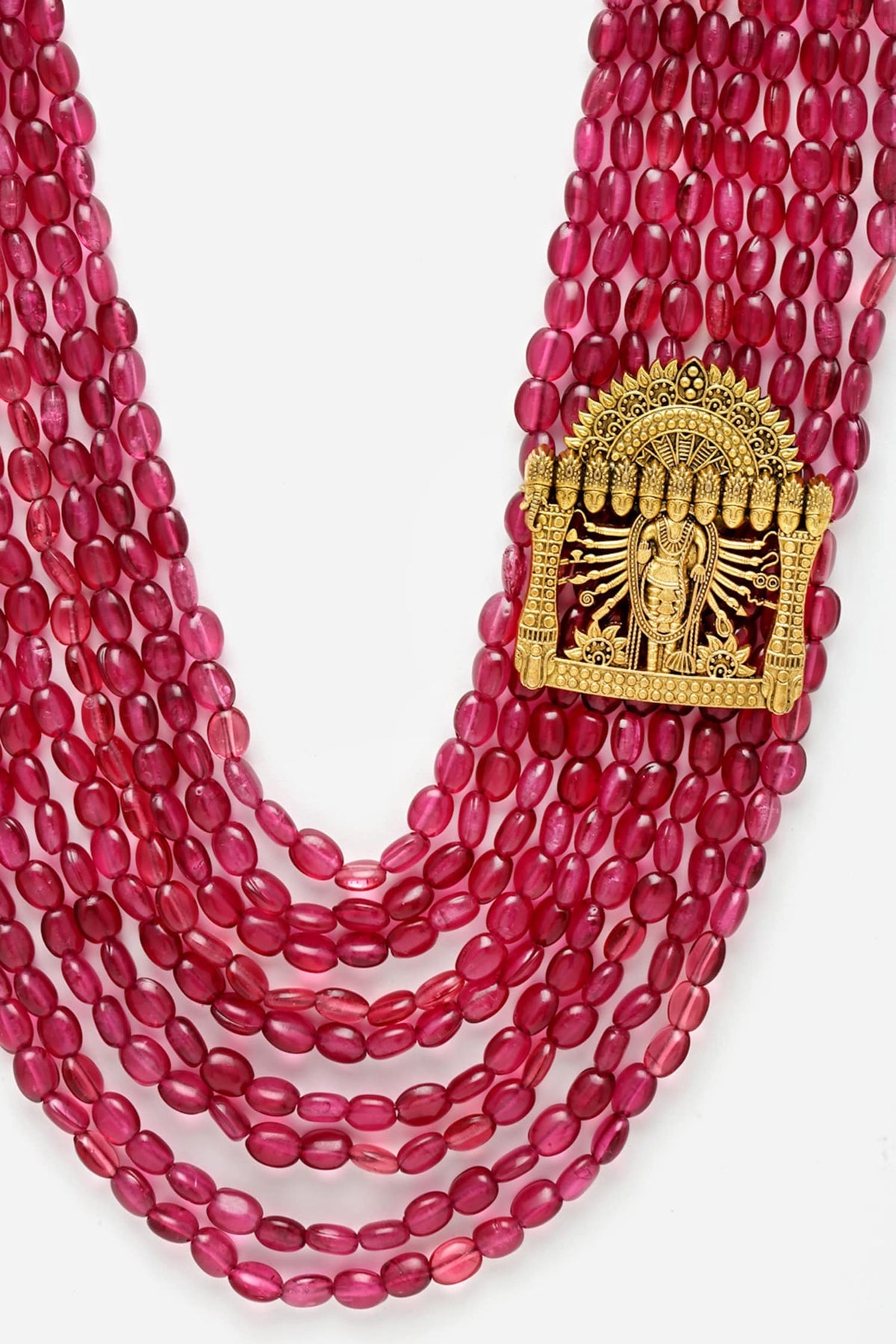 Stone Embellished Layered Necklace 