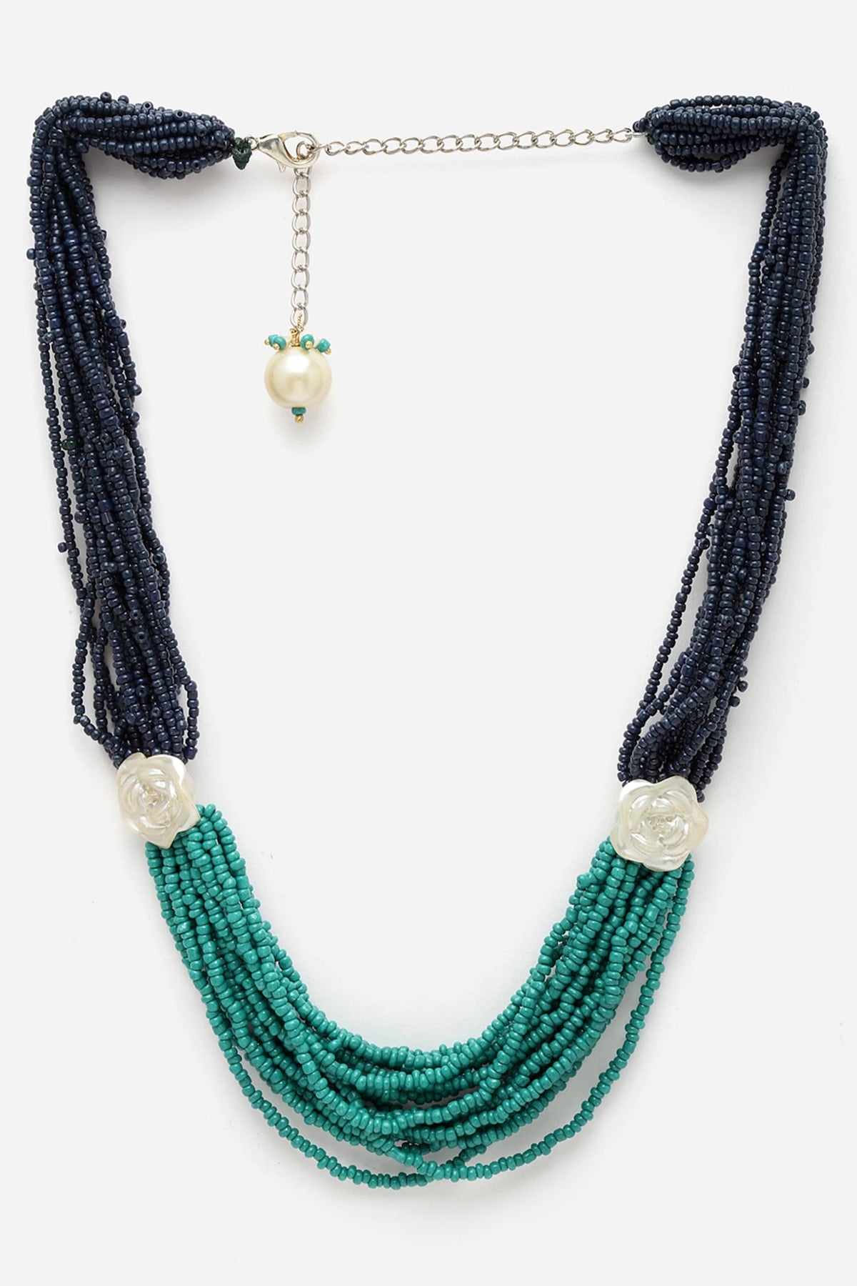 Pearl Embellished Layered Necklace 