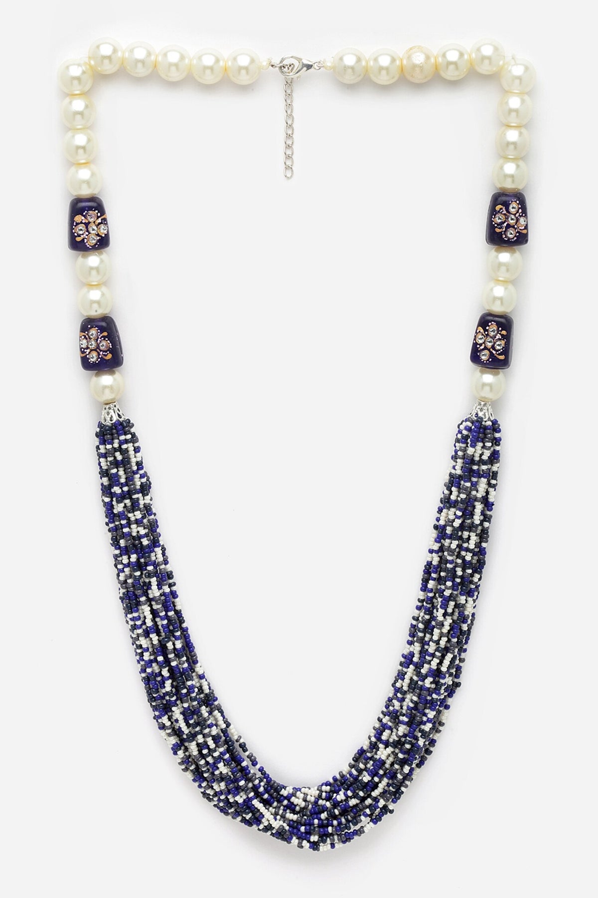 Pearl Embellished Layered Necklace 