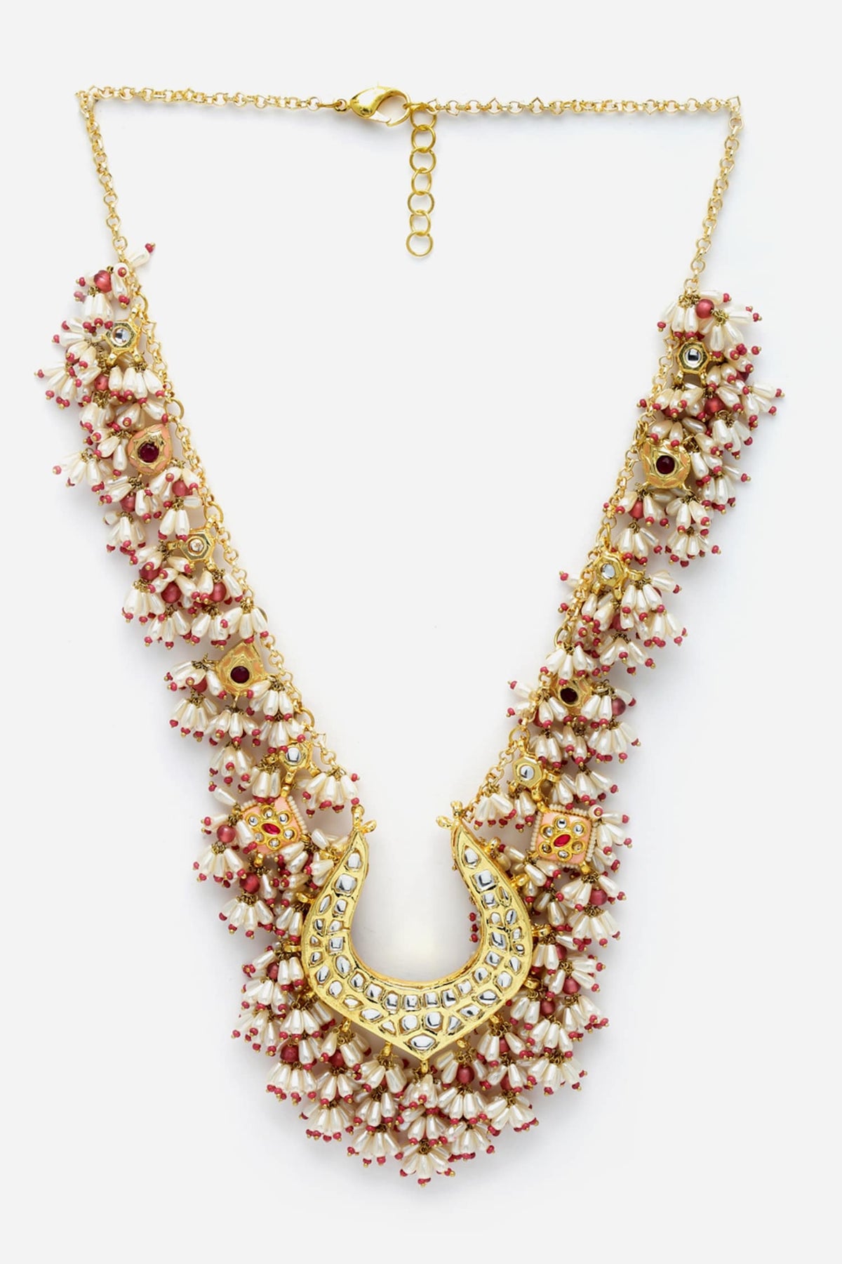 Pearl Embellished Pendant Necklace 