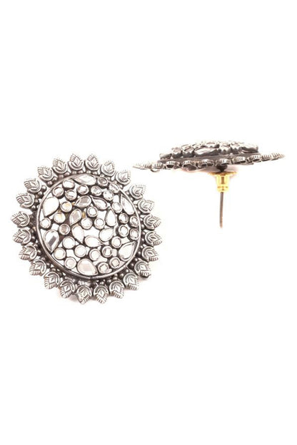 Stone Embellished Ear Studs 
