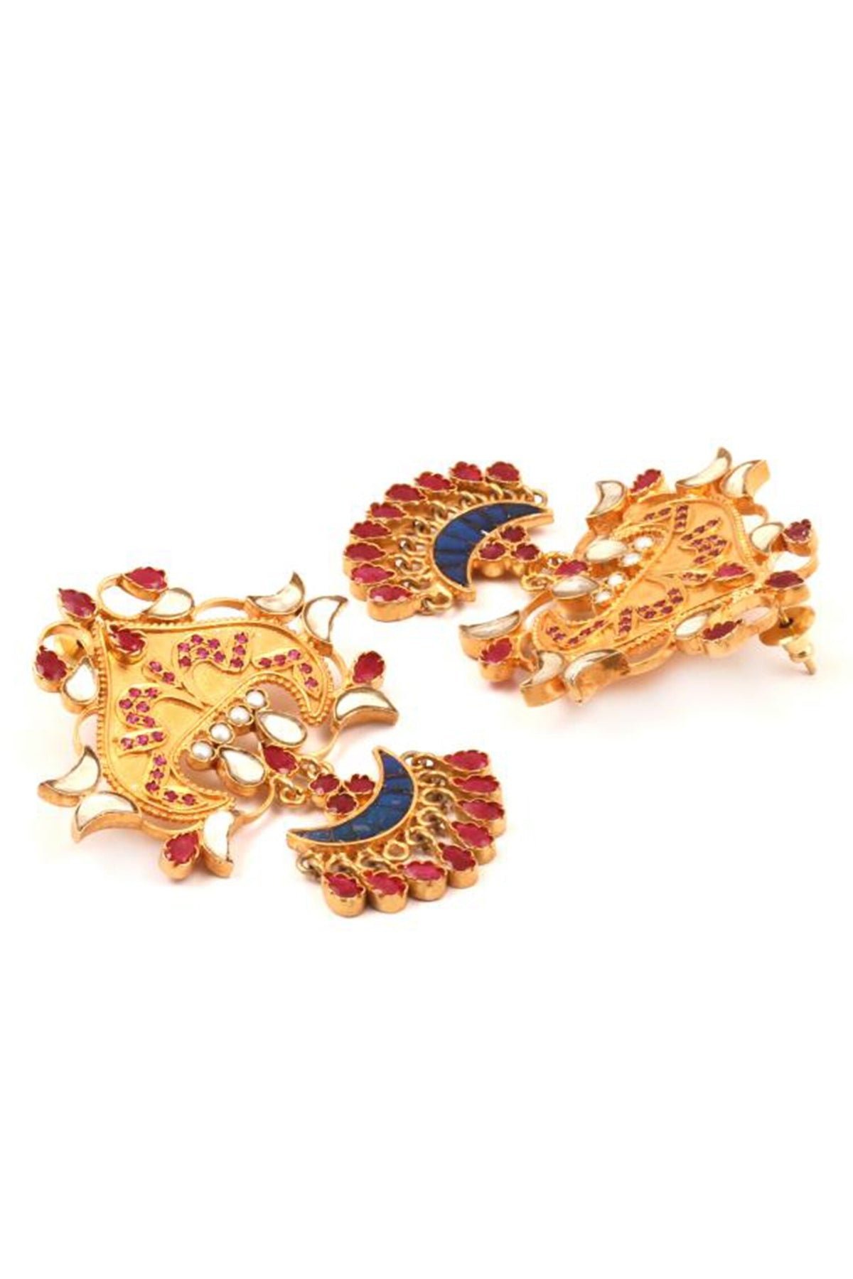 Stone Embellished Dangler Earrings 