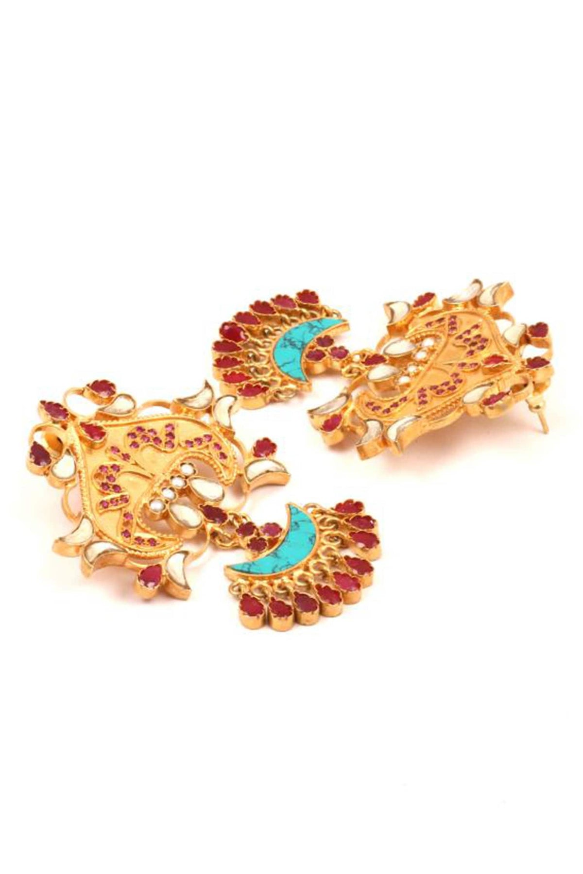 Stone Studded Dangler Earrings 