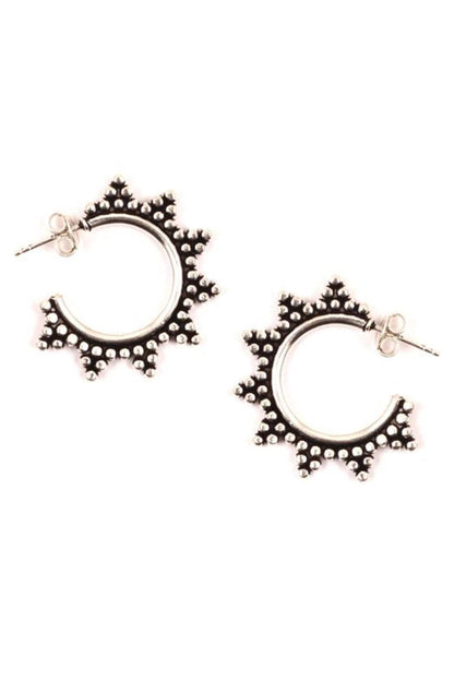 Stone Embellished Hoops 