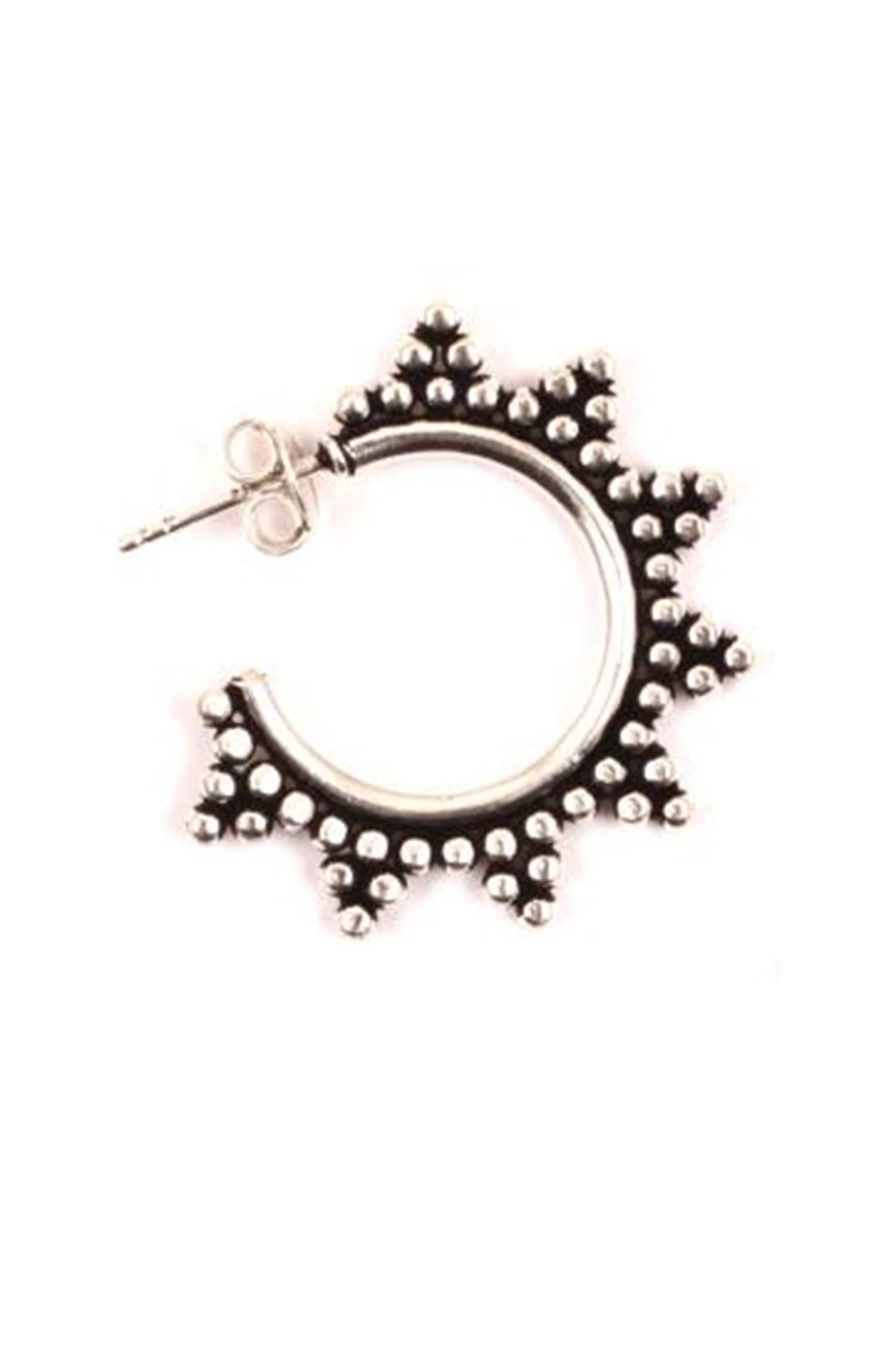 Stone Embellished Hoops 