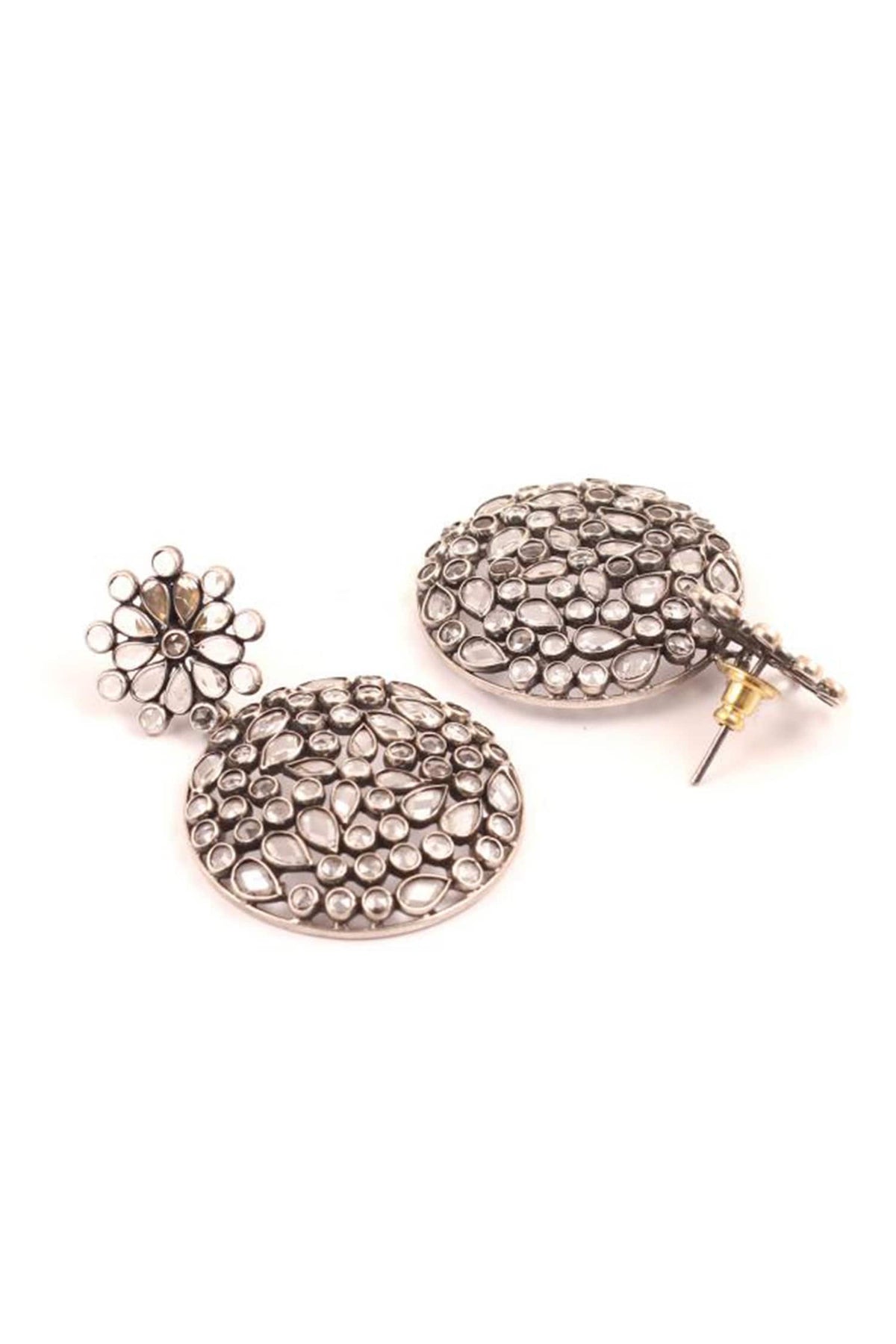 Stone Studded Dangler Earrings 