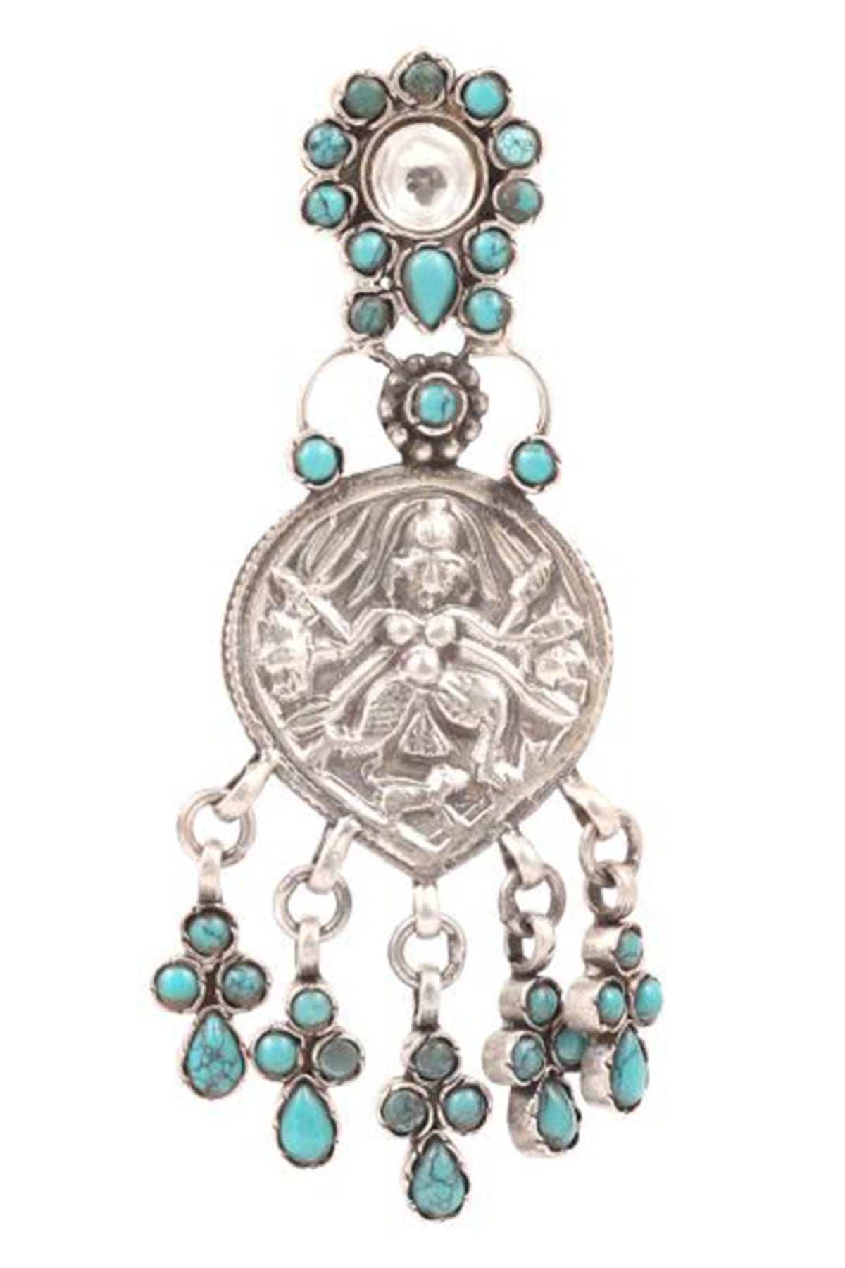 Carved Temple Earrings 