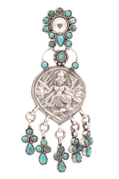 Carved Temple Earrings 
