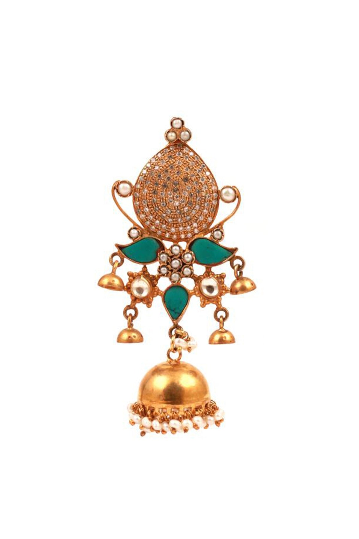 Stone Embellished Jhumkas 